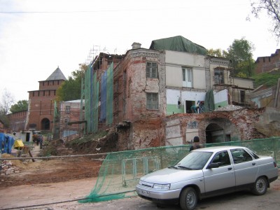 2004 год - начало восстановительных работ. Фото с сайта Нижегородской епархии